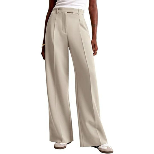 Casual Straight-Leg Business Suit Pants For Women