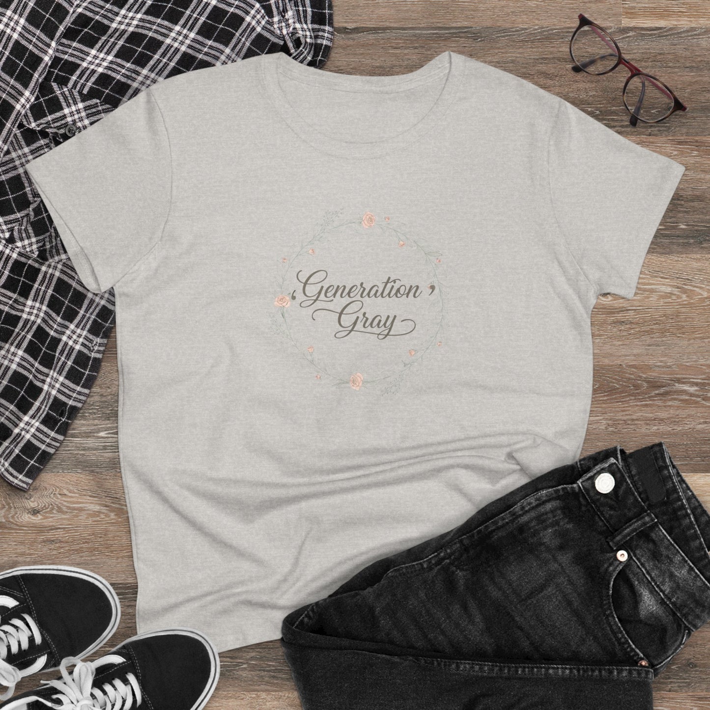 Generation Gray Floral Tee — Women's Tribute T‑Shirt