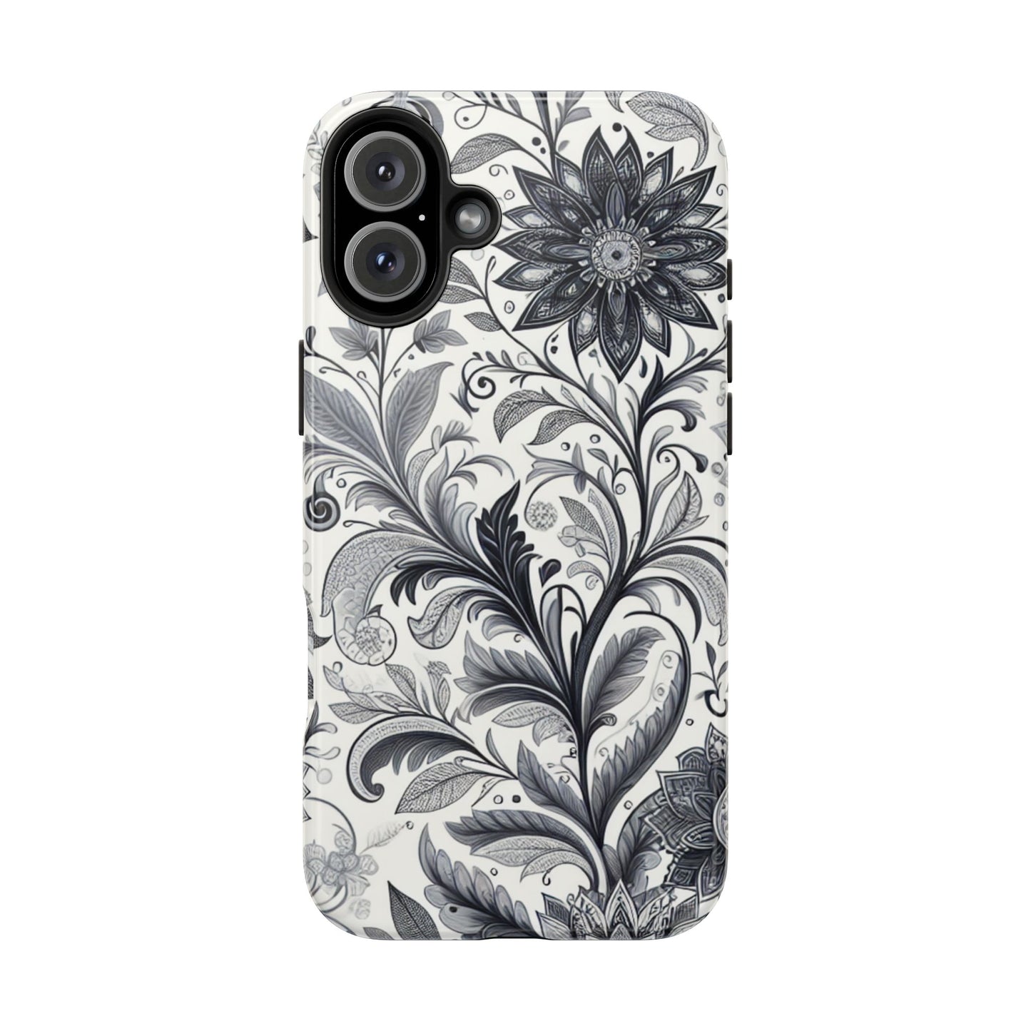 Floral Tough Phone Cases, Durable Phone Cover, Stylish Floral Design, Gift for Her, Trendy Tech Accessories, Birthday Present