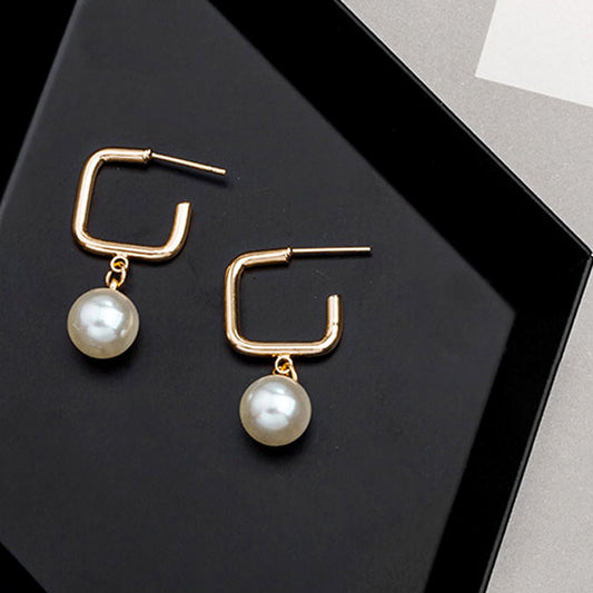 New Studs Creative Retro Simple Graceful Geometric Square