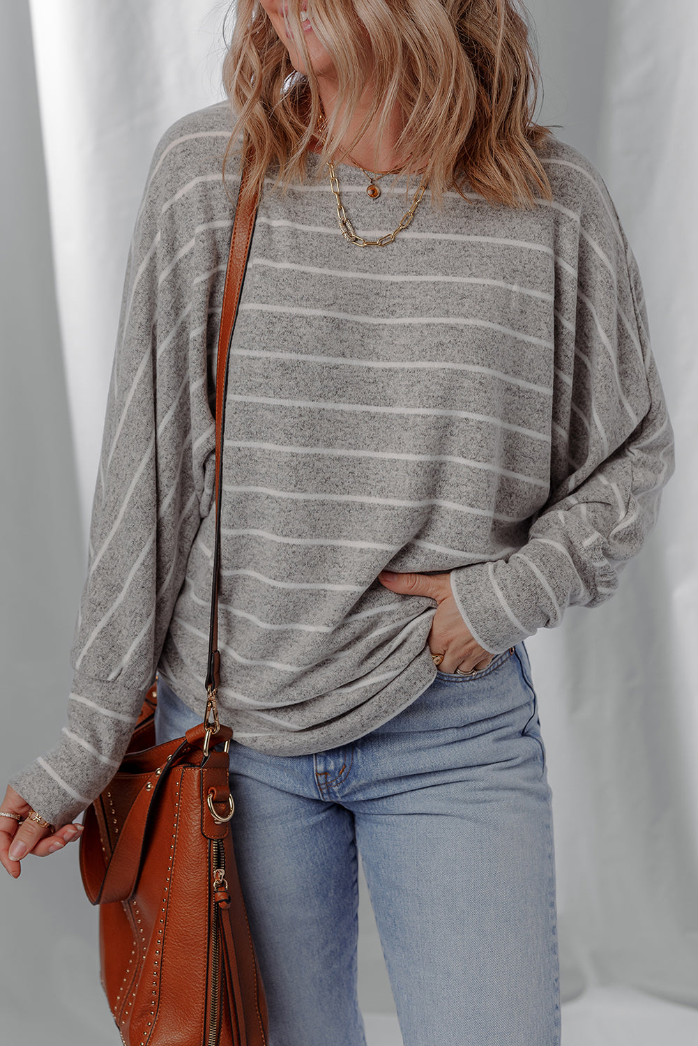 Bella Stripe Dolman Sleeve Top