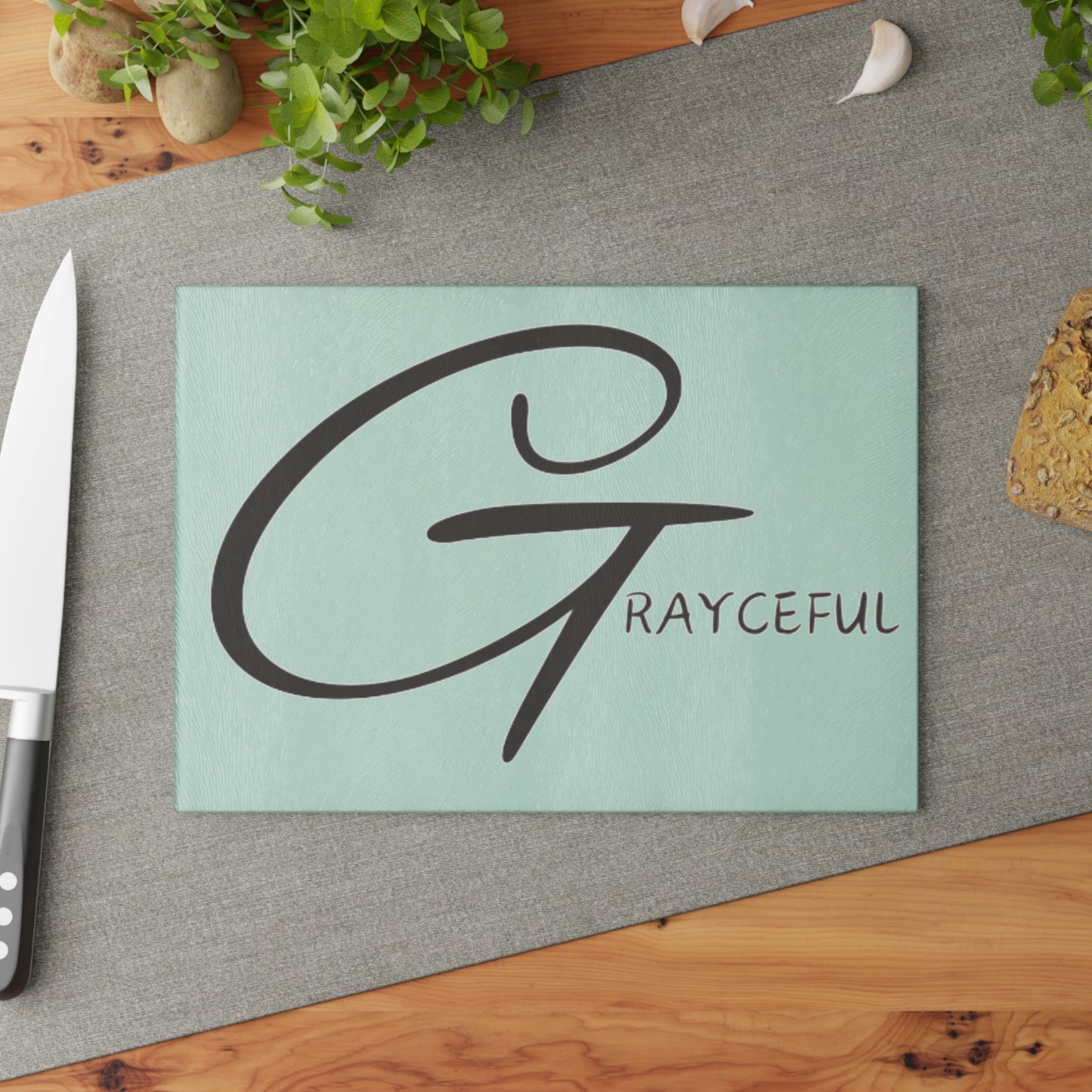 Glass Cutting Board Signature Grayceful