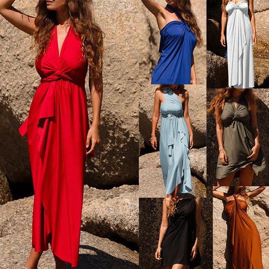Tube Top Halter Backless Dress