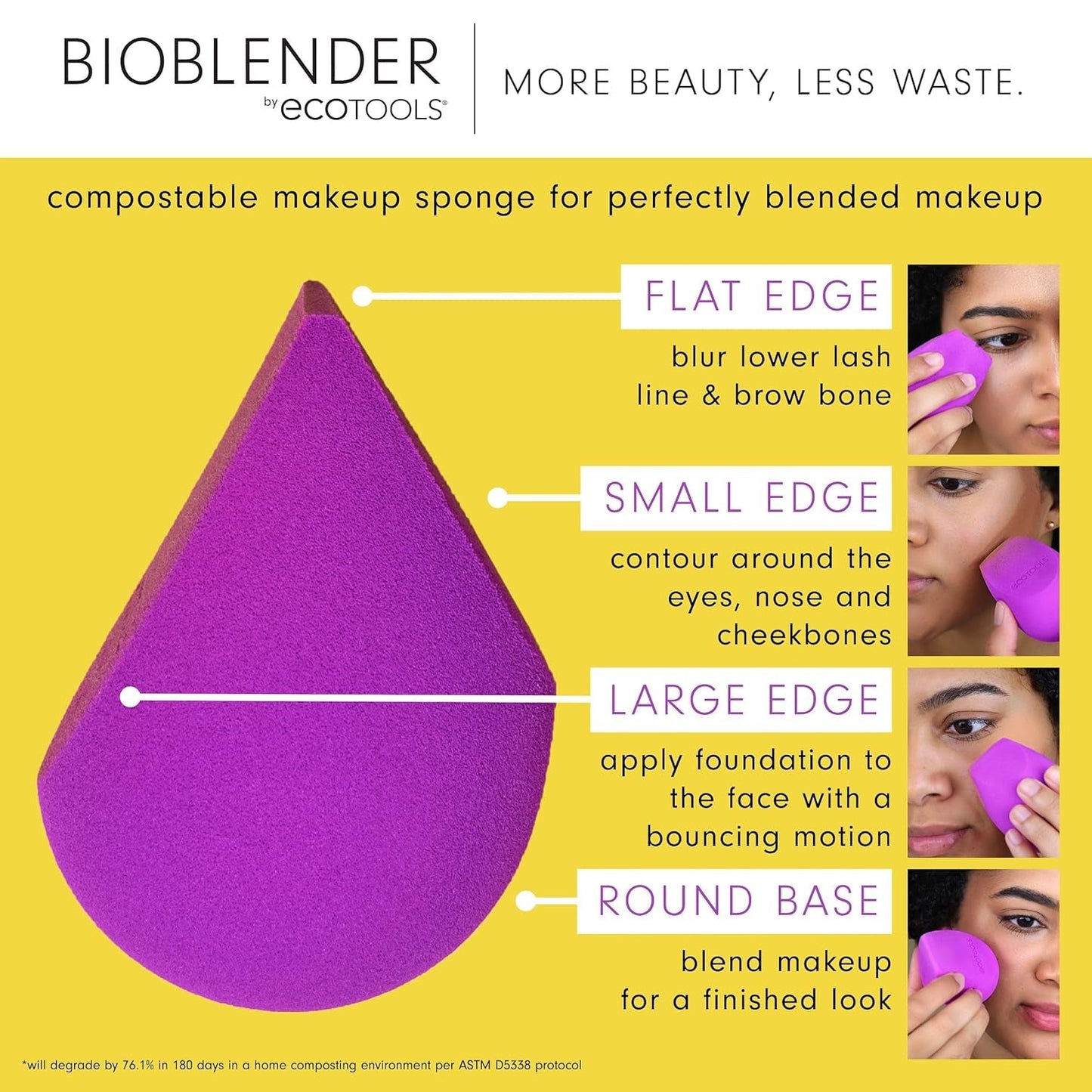 EcoTools Bioblender Compostable Makeup Sponge — Flawless Blending Meets Sustainability