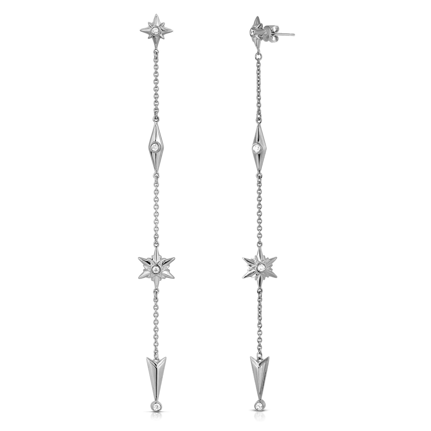 Shiny Stars Drop Earrings