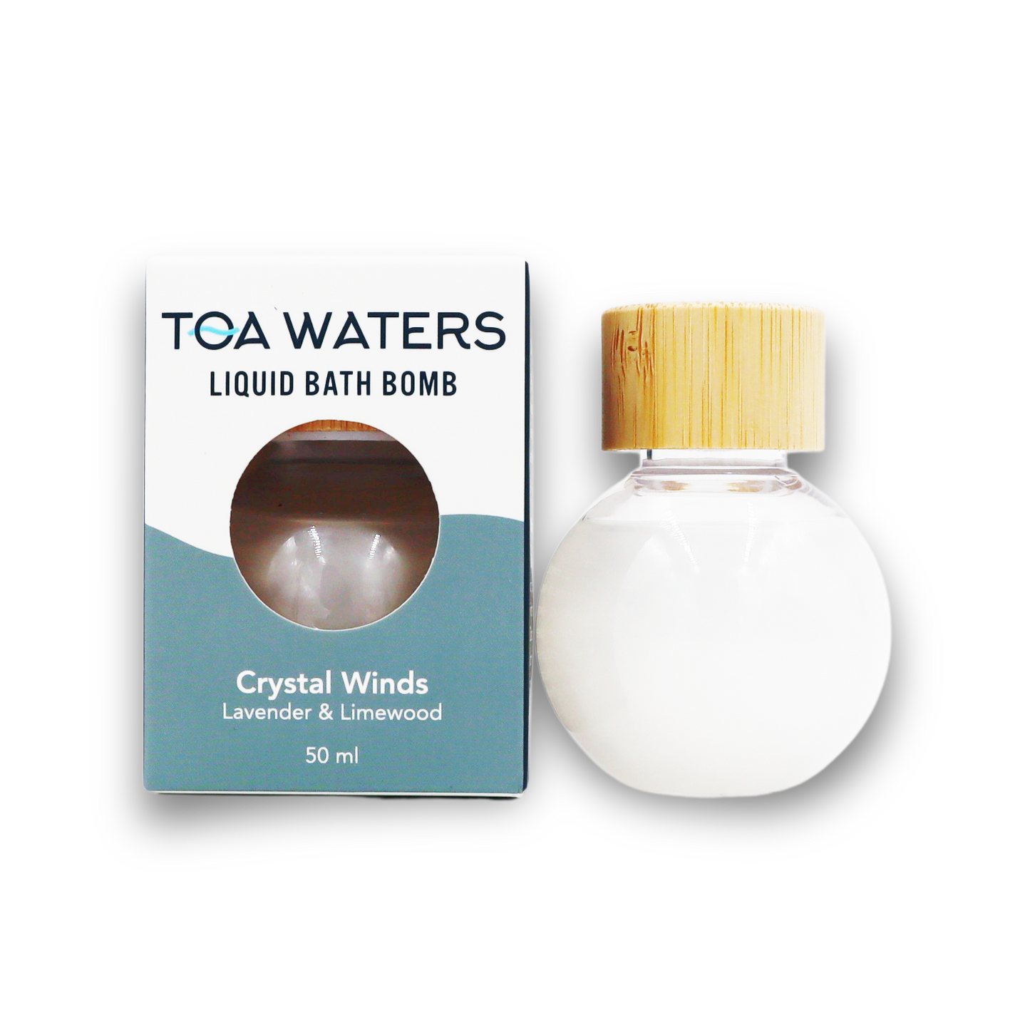 Crystal Winds Liquid Bath Bomb - Lavender and Limewood