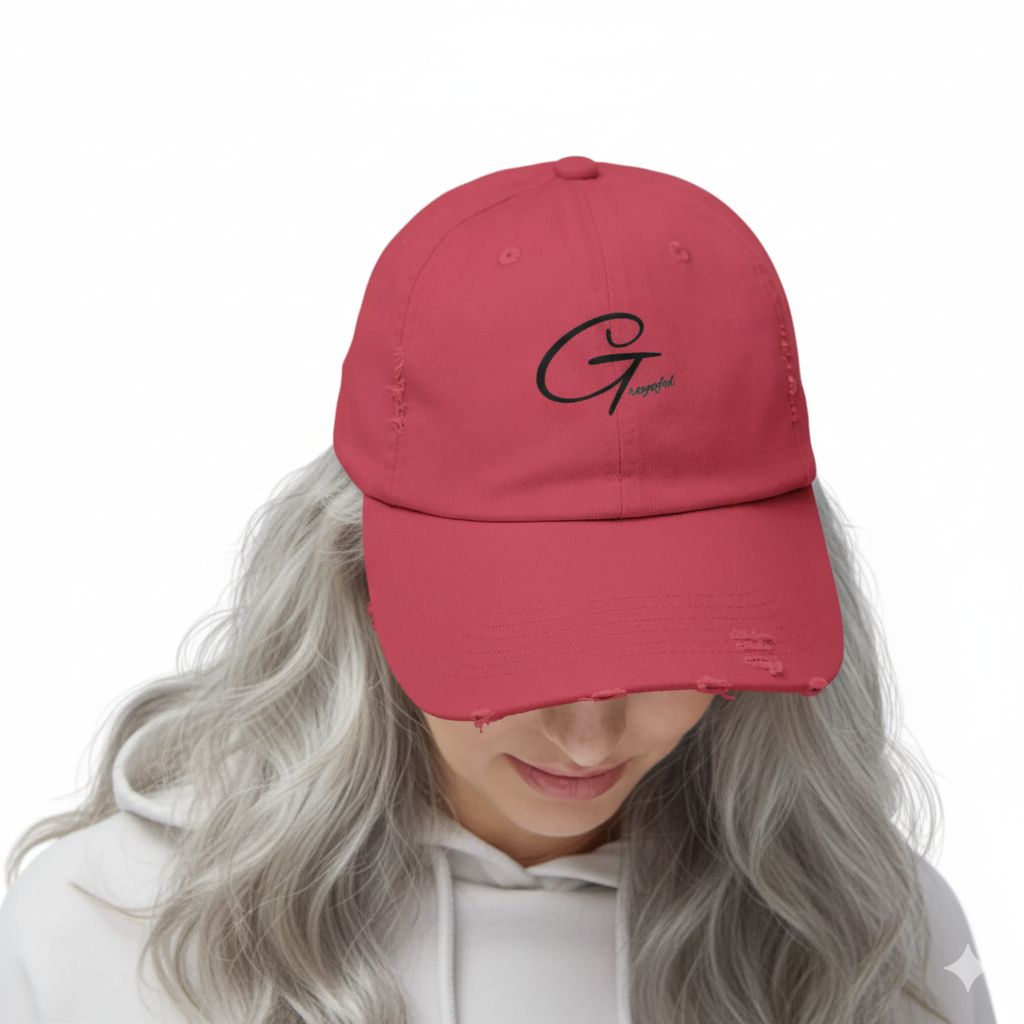 Grayceful Distressed Cap