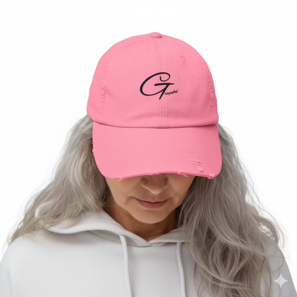 Grayceful Distressed Cap