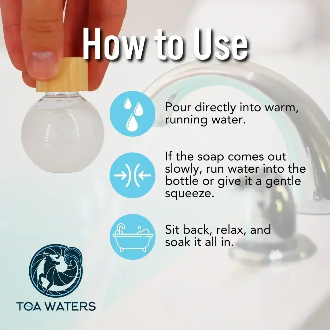 Tuscarora Creek Liquid Bath Bomb - Amber, Cedar, and Lemon