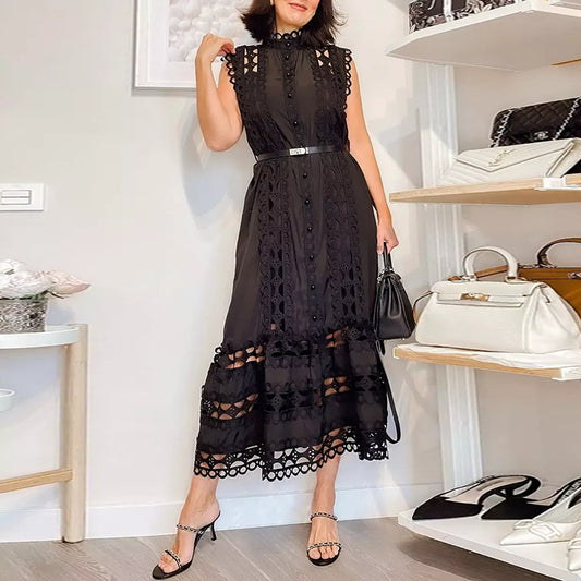 Embroidery Stitching Dress