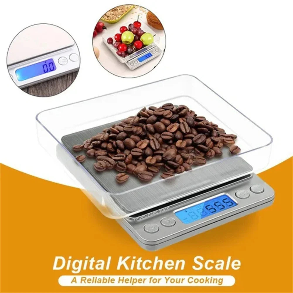 Digital Kitchen Scale Mini Pocket Stainless Steel Precision