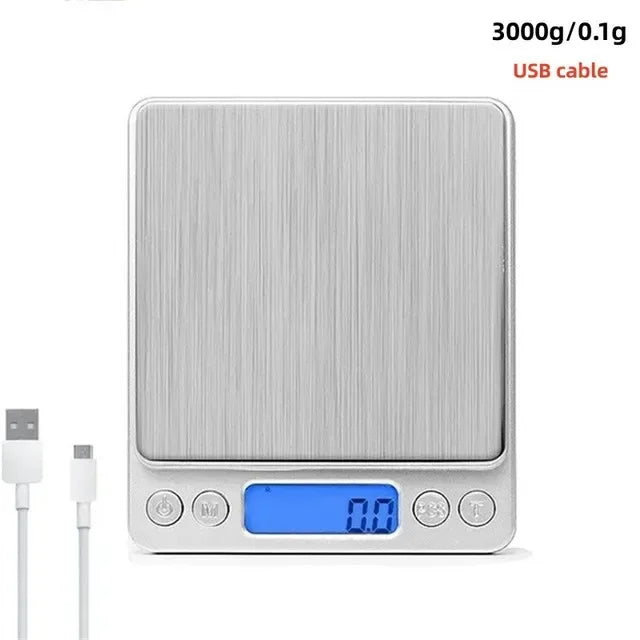 Digital Kitchen Scale Mini Pocket Stainless Steel Precision