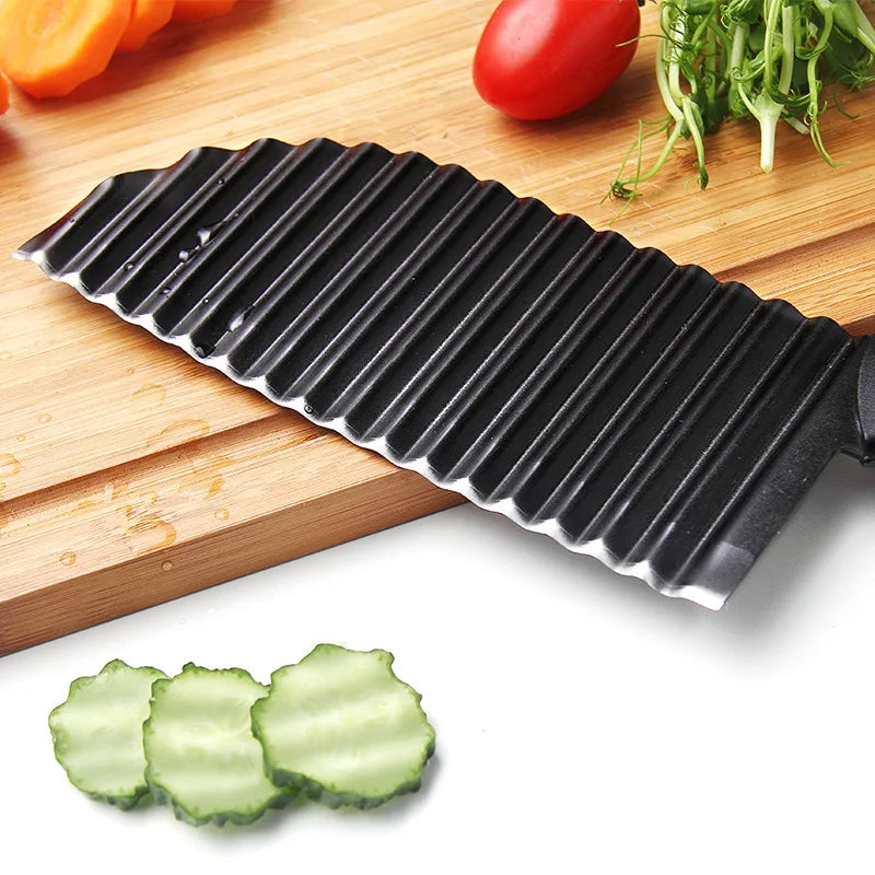 Stainless Steel Potato Cutting Wave Knife Chip Slicer