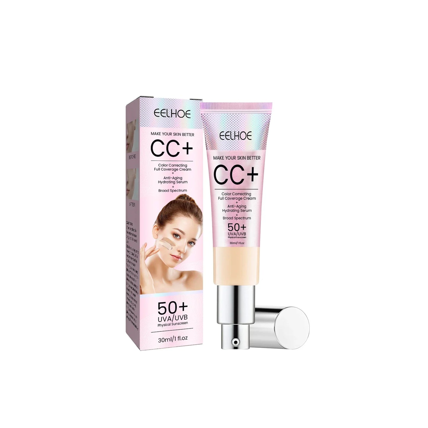 1/2/3pcs CC Cream Foundation Waterproof Brighten | Ships from US
