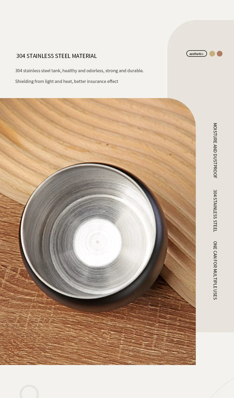 Coffee Sealed Can Stainless Steel Manual Vacuum Storag | Ships from US