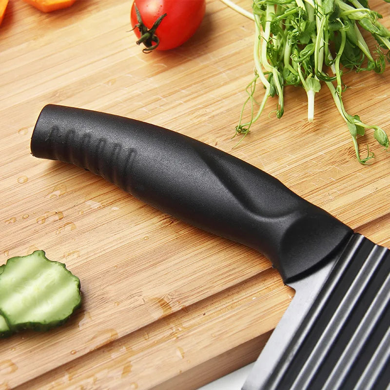 Stainless Steel Potato Cutting Wave Knife Chip Slicer