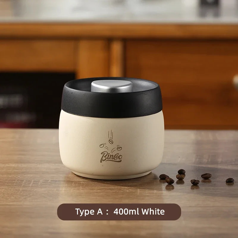 Coffee Sealed Can Stainless Steel Manual Vacuum Storag | Ships from US