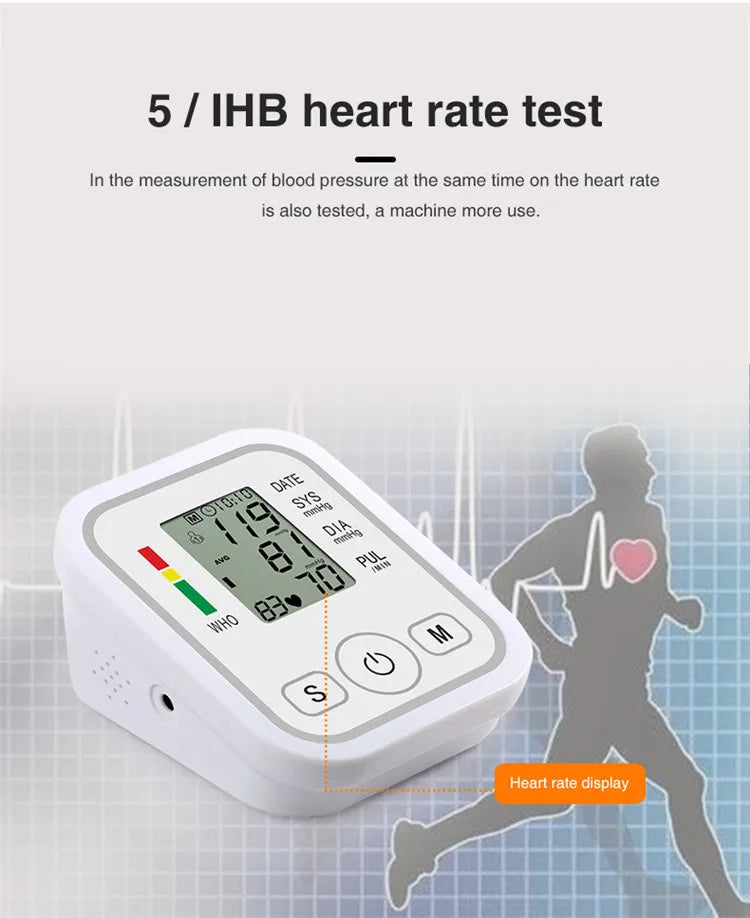 Upper Arm Electronic Blood Pressure Monitor Home