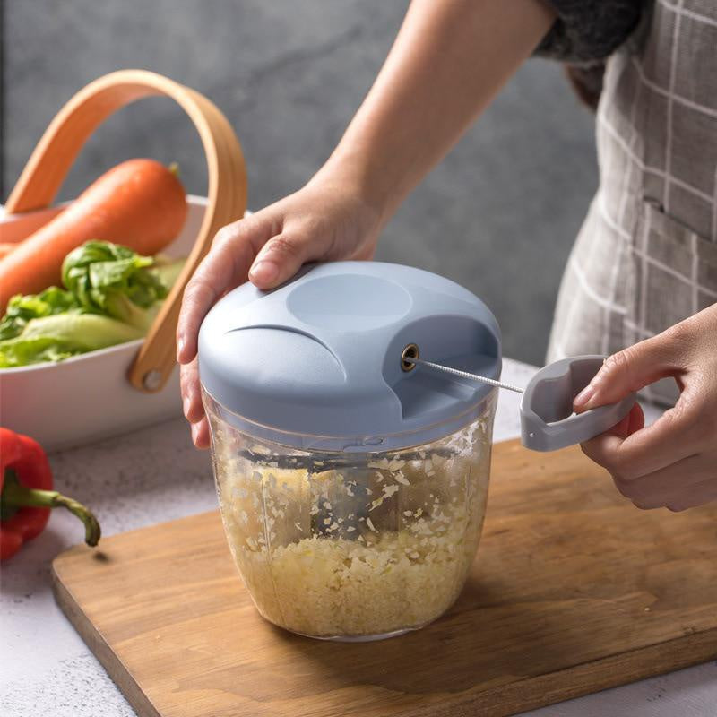 500/900ML Hand Chopper Manual Rope Food Processor | Ships from US