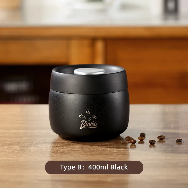 Coffee Sealed Can Stainless Steel Manual Vacuum Storag | Ships from US