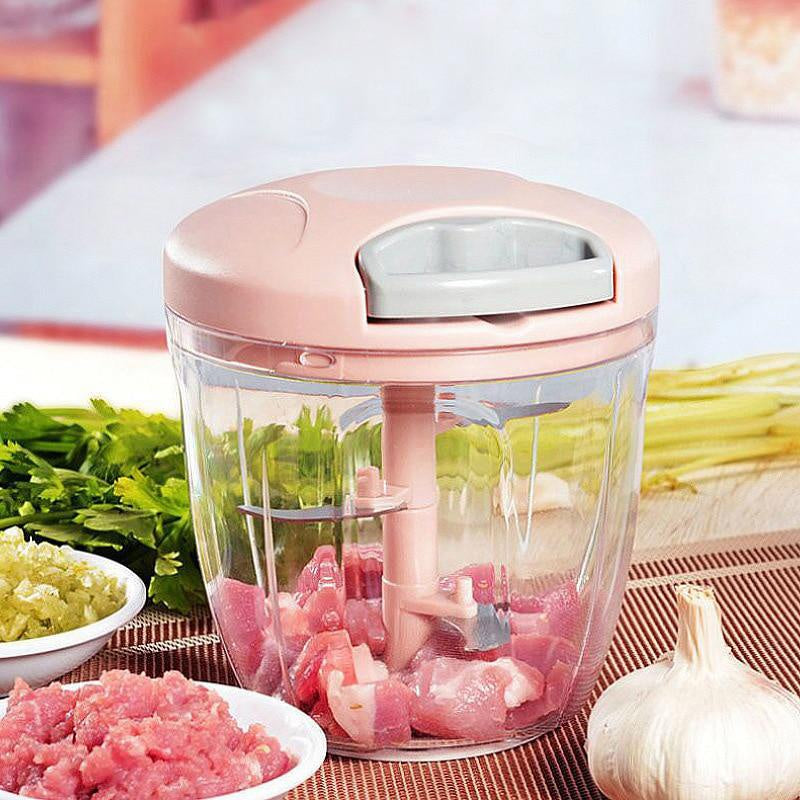 500/900ML Hand Chopper Manual Rope Food Processor | Ships from US