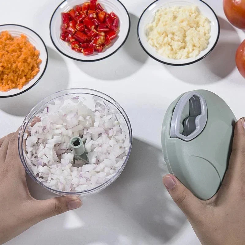 500/900ML Hand Chopper Manual Rope Food Processor | Ships from US