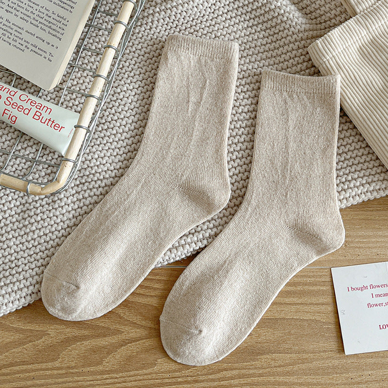 Womens Stylish Mid-calf Wool Socks
