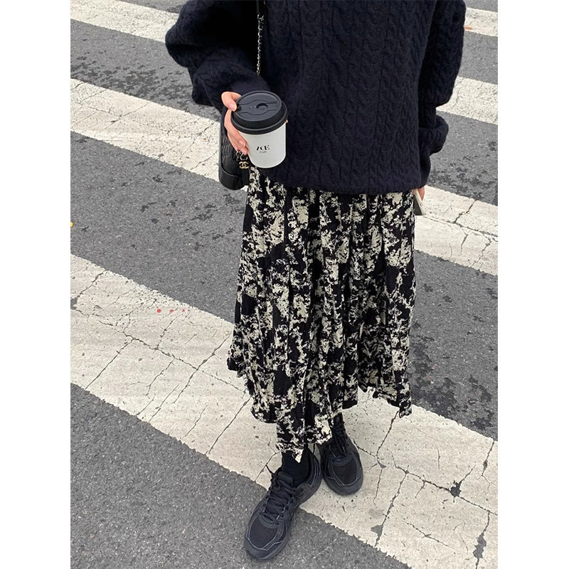 Women's Western Style Tie-dyed Skirt