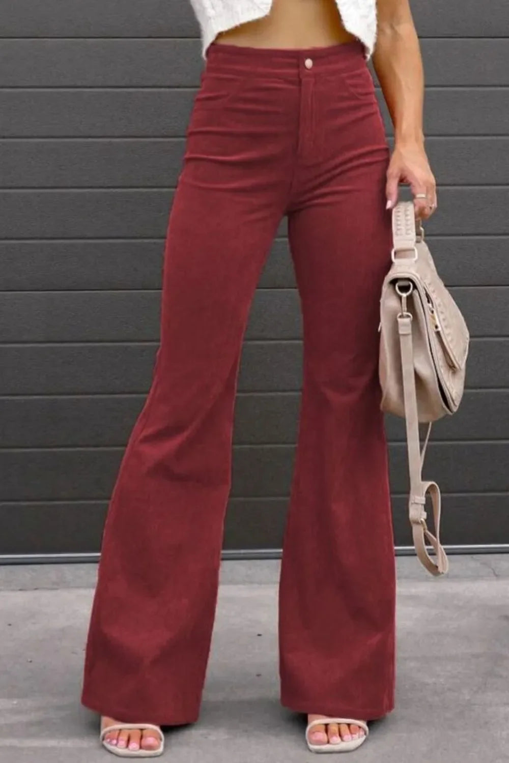 Plus Size High Waist Bootcut Pants