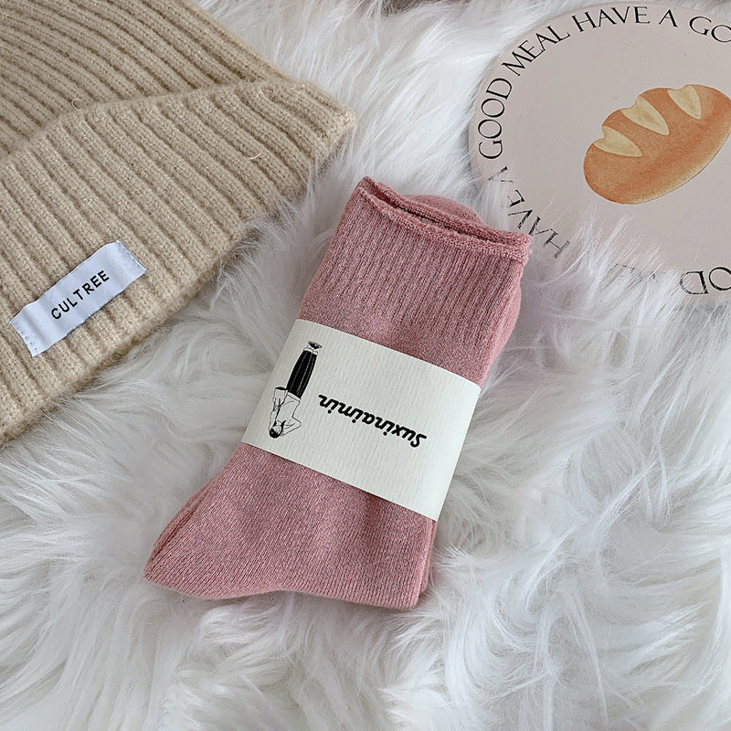 Warm, Stylish Long Socks For A Maillard-inspired Look