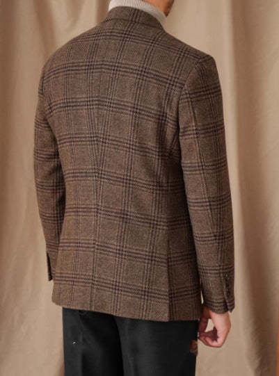 50 Wool Retro Italian Gentlemans Attire Warm High-End Tailored Suit jacket