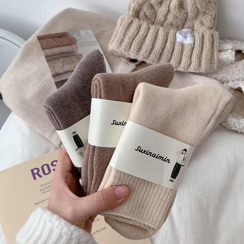 Warm, Stylish Long Socks For A Maillard-inspired Look