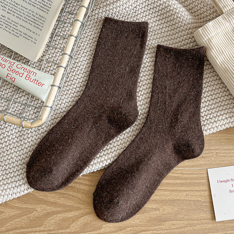 Womens Stylish Mid-calf Wool Socks