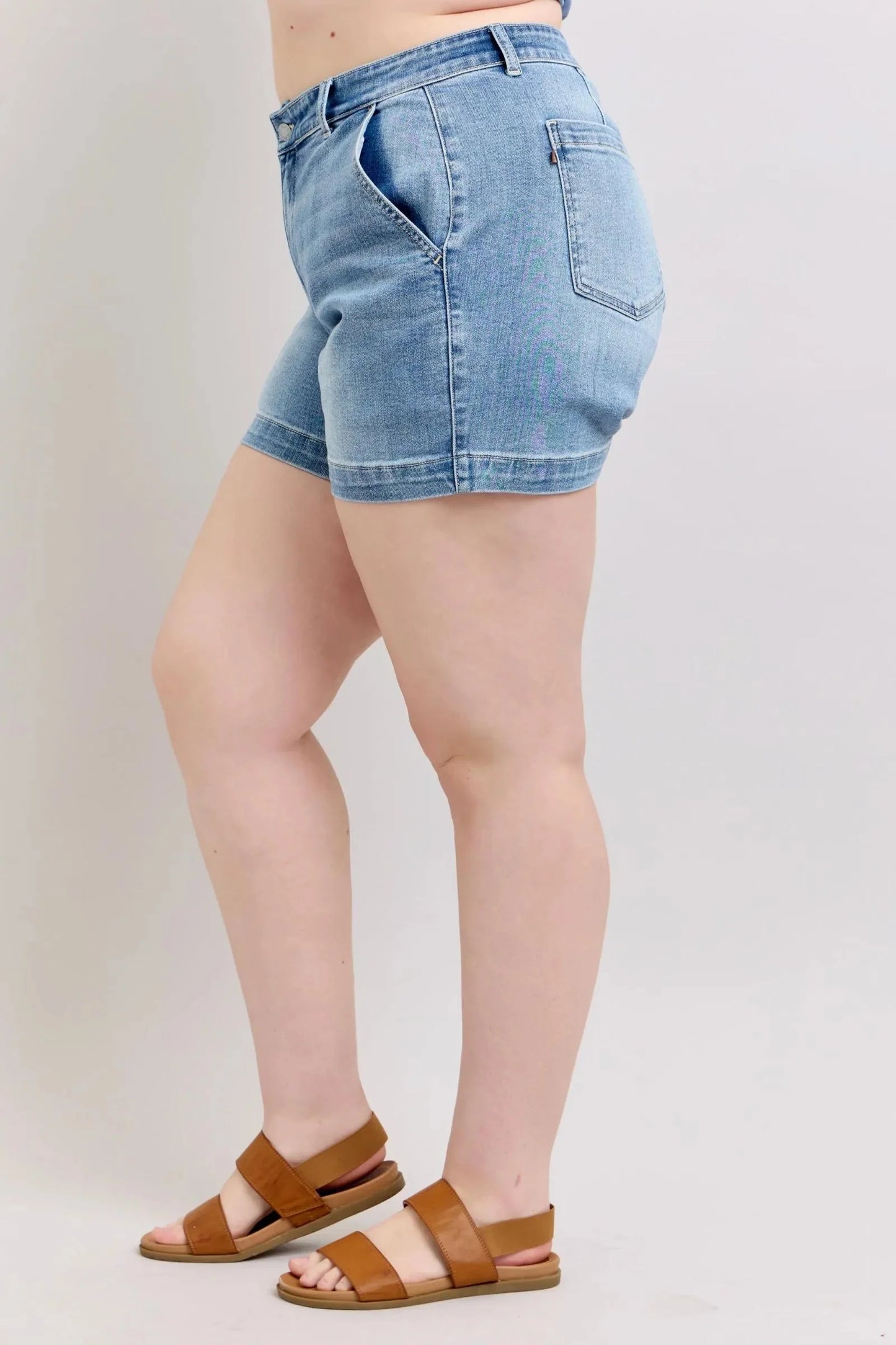 Judy Blue Jeans - Plus Size High Rise Denim Shorts