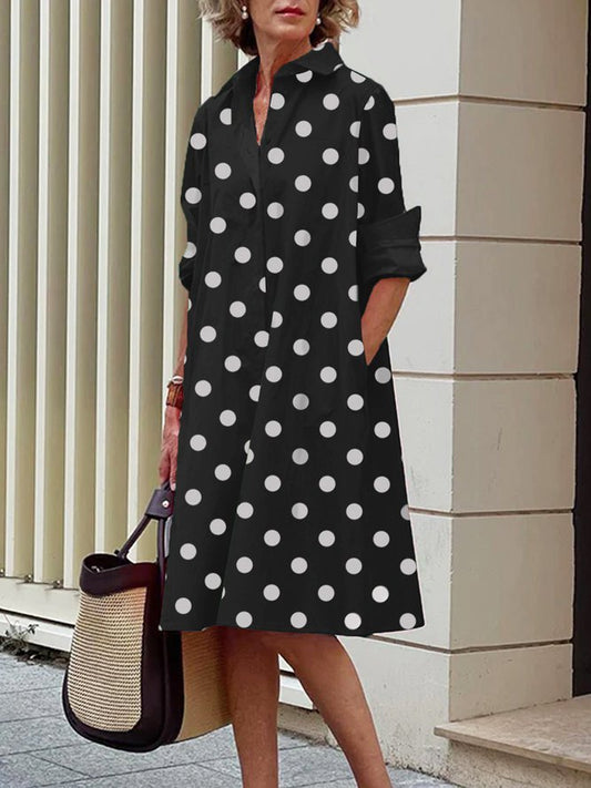 Printed Mid-length Dress