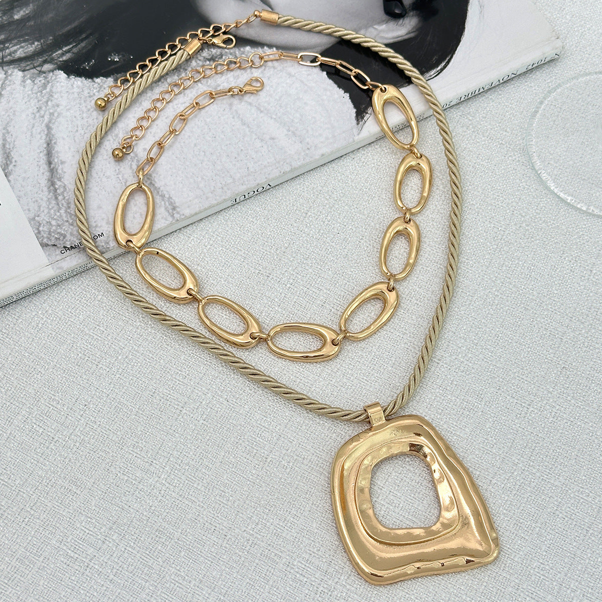 Design Ins Cross Pendant Necklace Simple Graceful