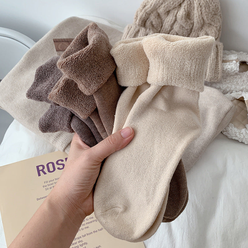 Warm, Stylish Long Socks For A Maillard-inspired Look