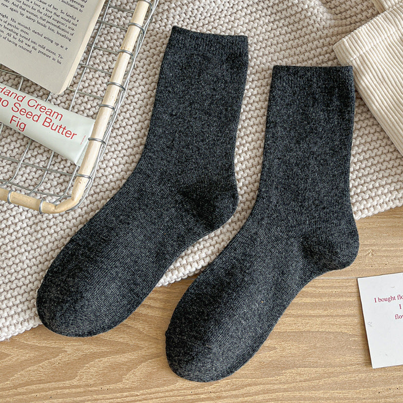Womens Stylish Mid-calf Wool Socks