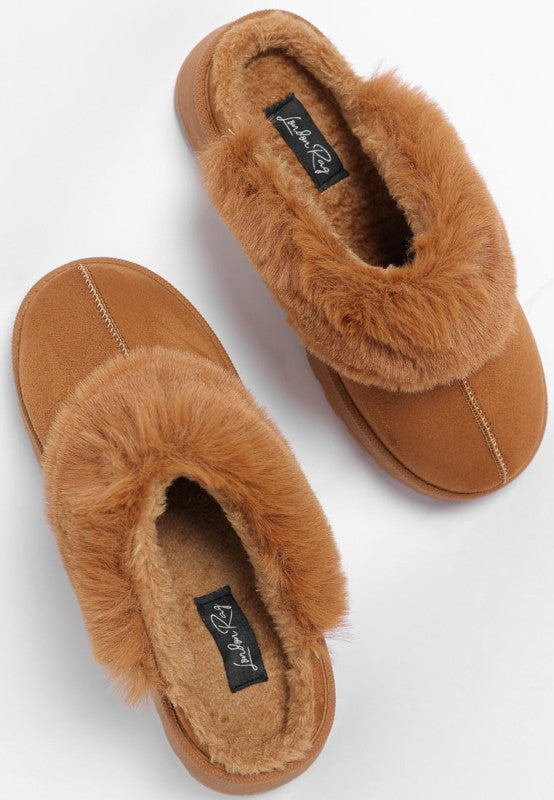 Portho Faux Fur Slip Ons