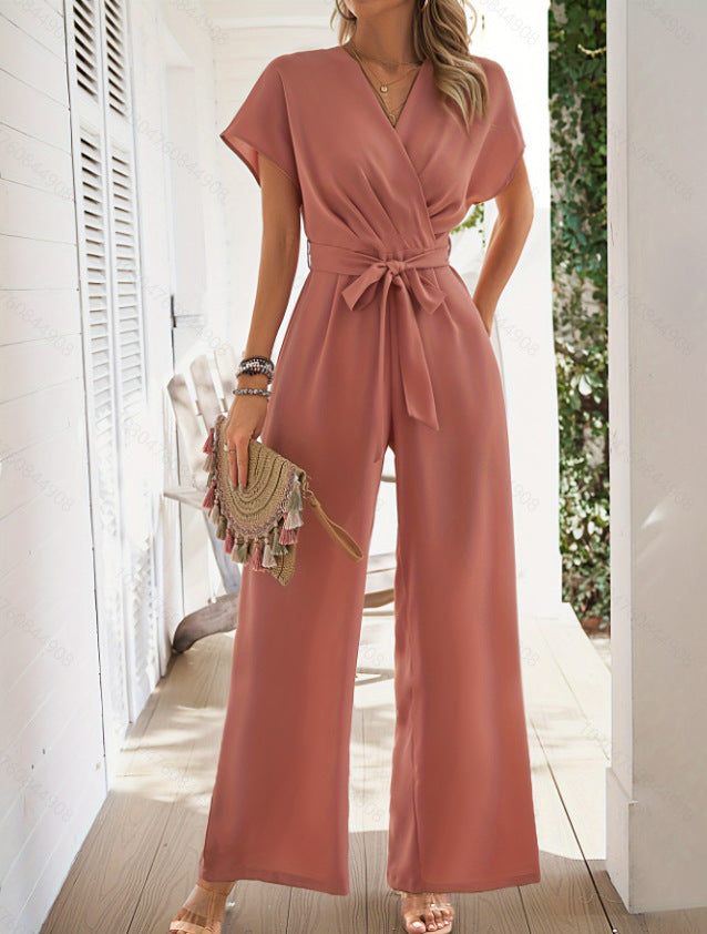 Solid Color Women's Jumpsuit Series Belt