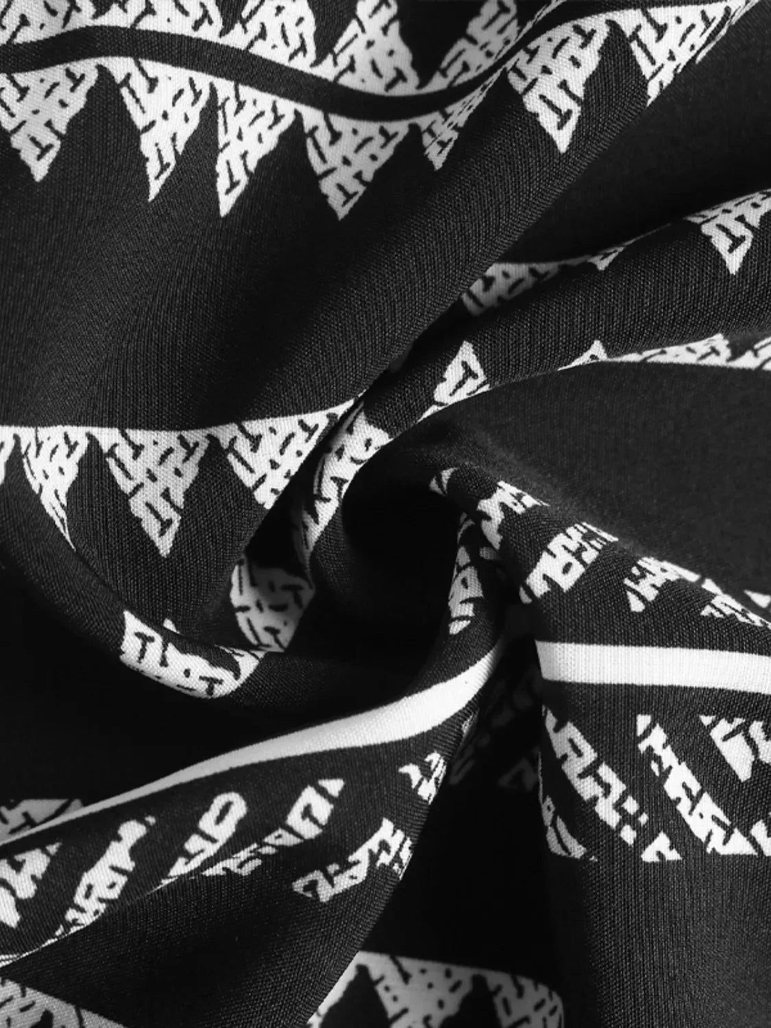 Black and White Tiered Bohemian Maxi Skirt with Pockets