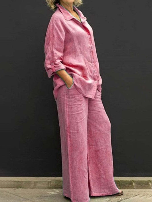 Women's Casual Urban Shirt Set