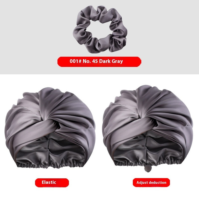 Women's Two-tier Adjustable Silk Makeup Cap