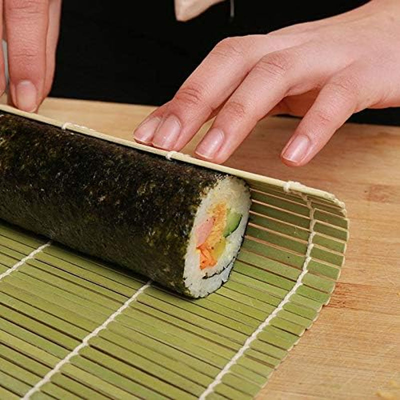 Bamboo Sushi Rolling Mat & Rice Paddle Set (3-Piece)