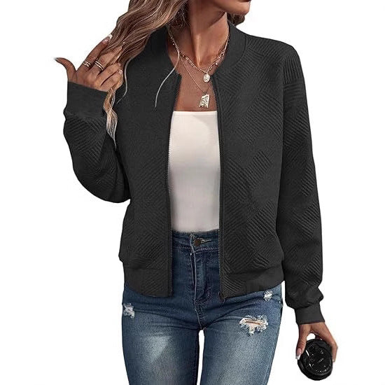 Zipper Pocket Casual Long Sleeve Jacket