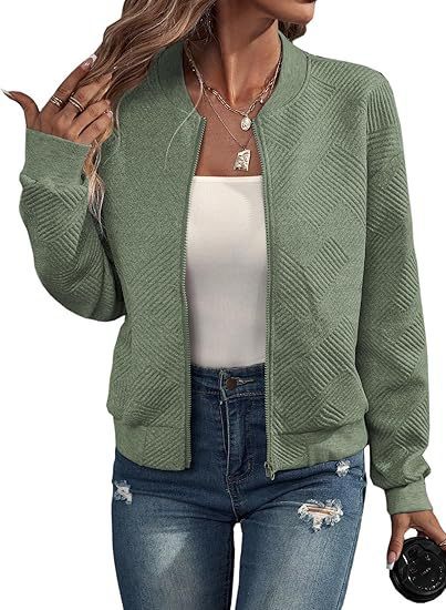 Zipper Pocket Casual Long Sleeve Jacket