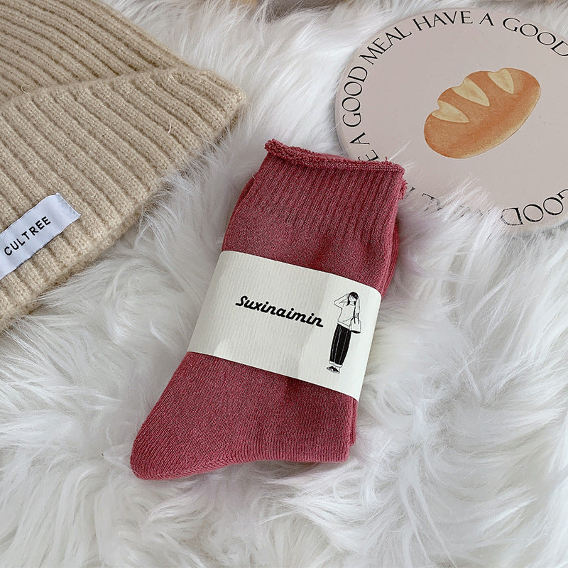 Warm, Stylish Long Socks For A Maillard-inspired Look