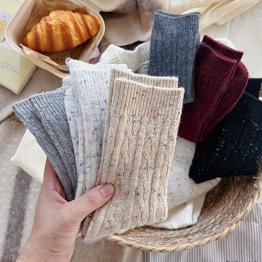 Stylish Personalized Womens Mid-calf Wool Socks