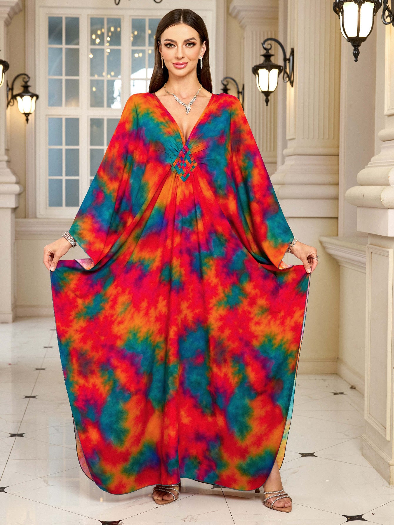 Fashion Personalized Cotton Printed Beach Dress Women