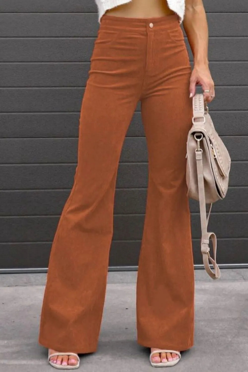 Plus Size High Waist Bootcut Pants